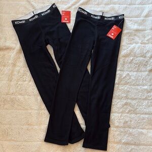 Kombi youth XL Black cozy ultra soft thermal and pants - new without tags tags